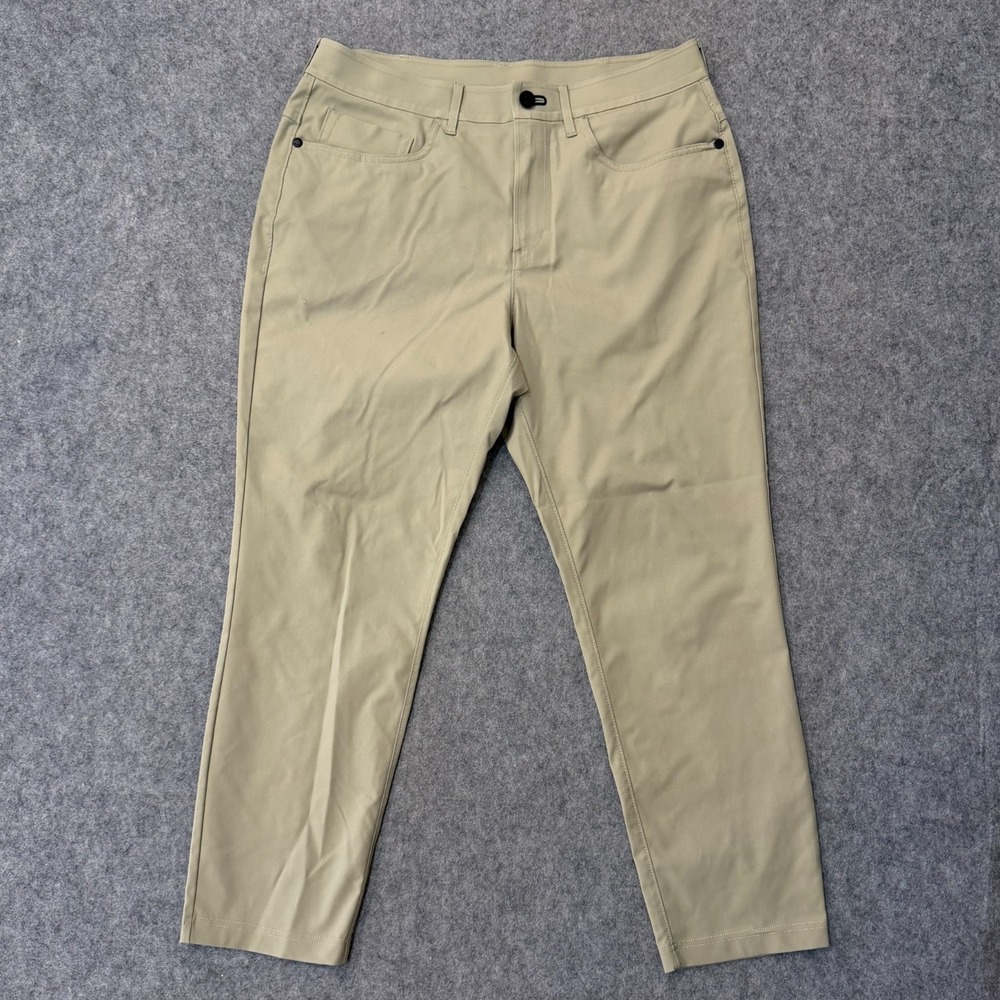 Public Rec Beige Workday 2.0 Dealmaker 5-Pocket Pants Men's Size 32x26*